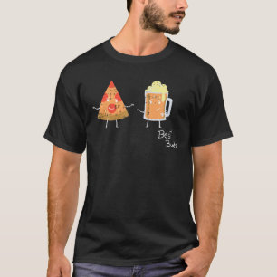Camiseta Cerveza Pizza Mejor Buds Vestido Cuidada Comida Fá