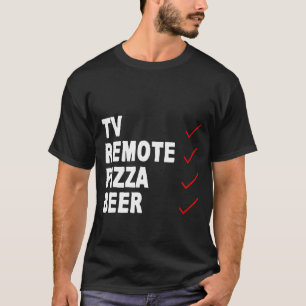 Camiseta Cerveza Pizza Remota Tv -