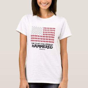 Camiseta Cerveza Pong - hora de conseguir estrella-spangled