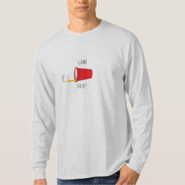 Camiseta Cerveza Pong, juego encima