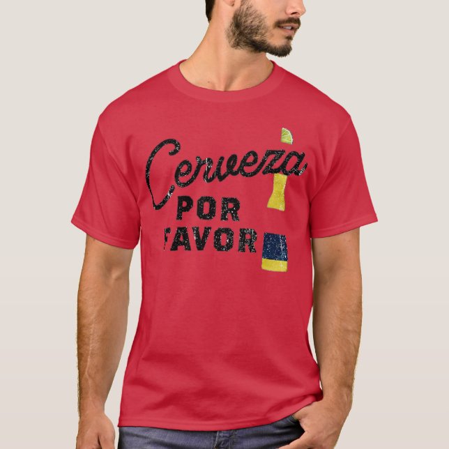 Camiseta Cerveza, Por Favor (Anverso)