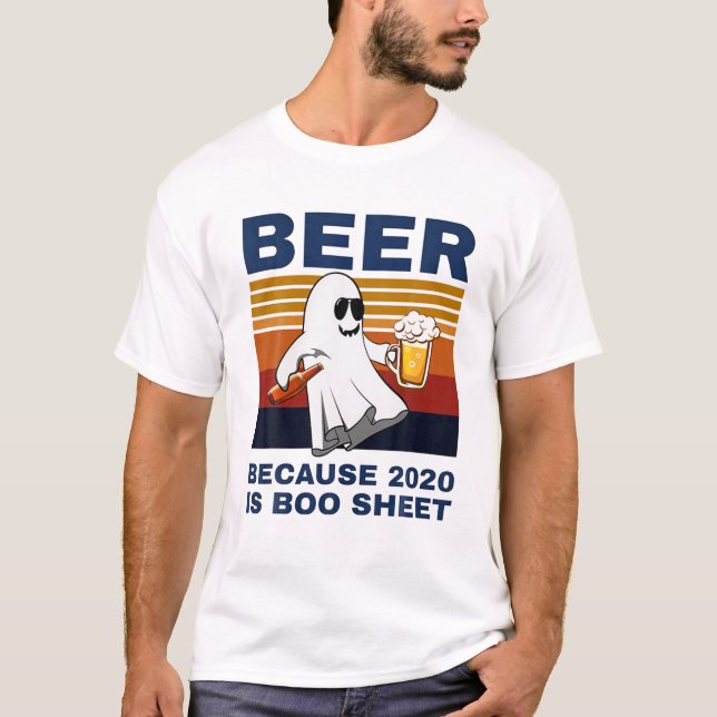 Camiseta Cerveza Porque El 2020 Es Una Bebida Fantasma De H (Anverso)