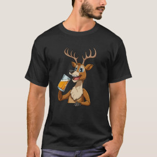 Camiseta Cerveza que bebe venado para un cazador