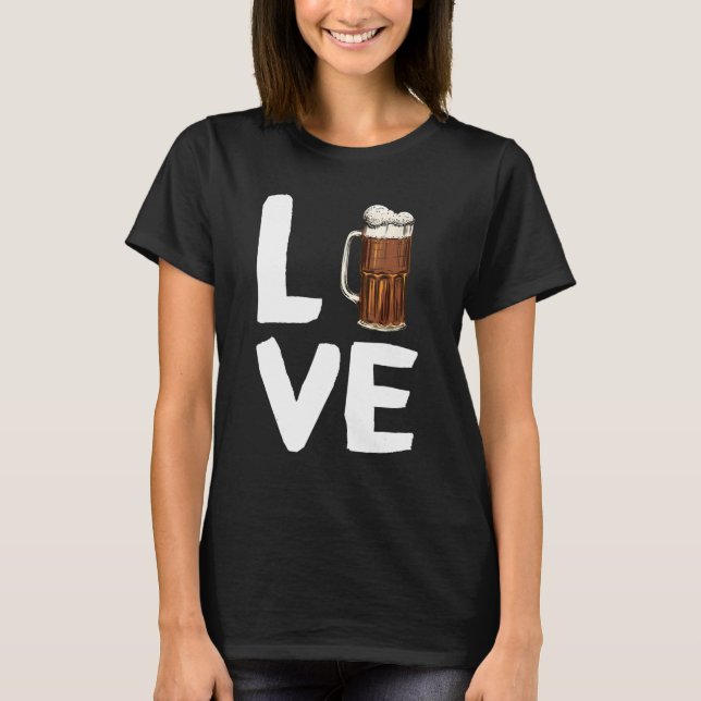 Camiseta Cerveza raíz de vaina para los amantes de la cerve (Anverso)