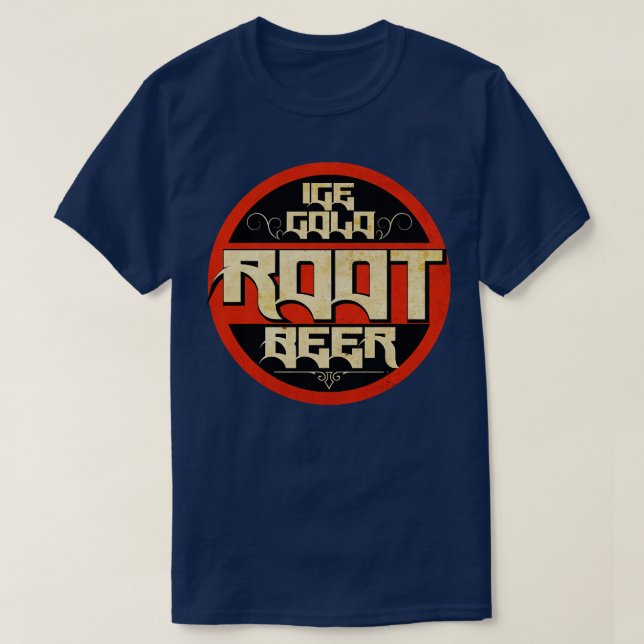Camiseta Cerveza raíz vintage (Diseño del anverso)