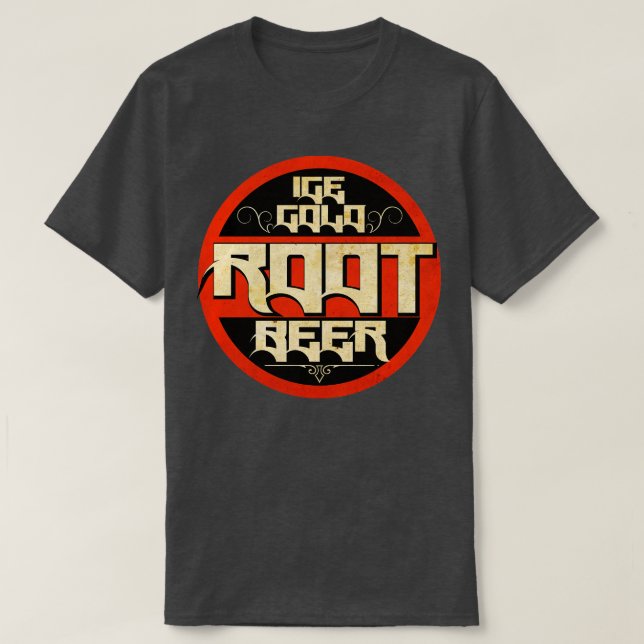 Camiseta Cerveza raíz vintage (Diseño del anverso)