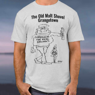 Camiseta Cerveza Real o Micro Pub Caricatura Divertida de B