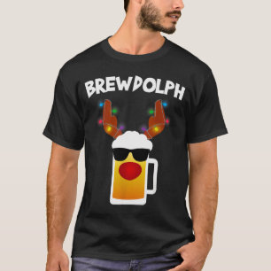 Camiseta Cerveza Reno Rudolph Cerveza Rudolph Navidad Diver