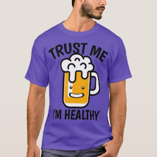 Camiseta Cerveza Saludable Lúpulo Malta Bebida Bartender Re