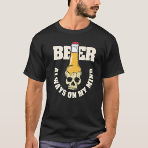 Camiseta Cerveza Siempre En Mi Mente Botella Craft Brew