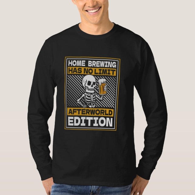 Camiseta Cerveza Skeleton Brewer - Microcervecería Craft Ho (Anverso)