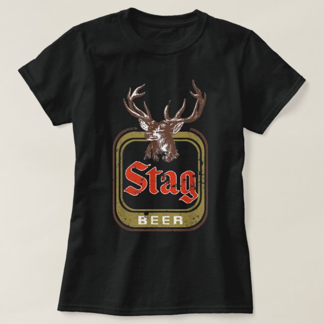 Camiseta Cerveza Stag Vintage (Diseño del anverso)