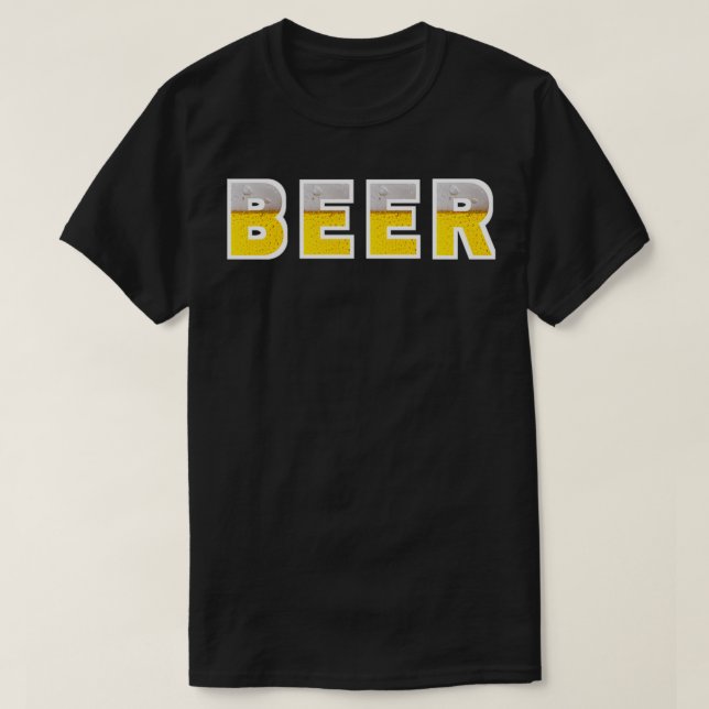 Camiseta Cerveza t con patrones (Diseño del anverso)