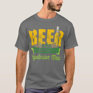 Camiseta Cerveza técnicamente una comida vegetariana