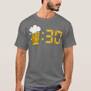 Camiseta Cerveza Treinta Divertido Beber Hora Feliz Es Hora