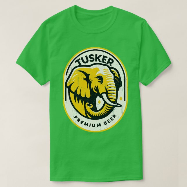 Camiseta Cerveza Tusker Premium Vintage (Diseño del anverso)