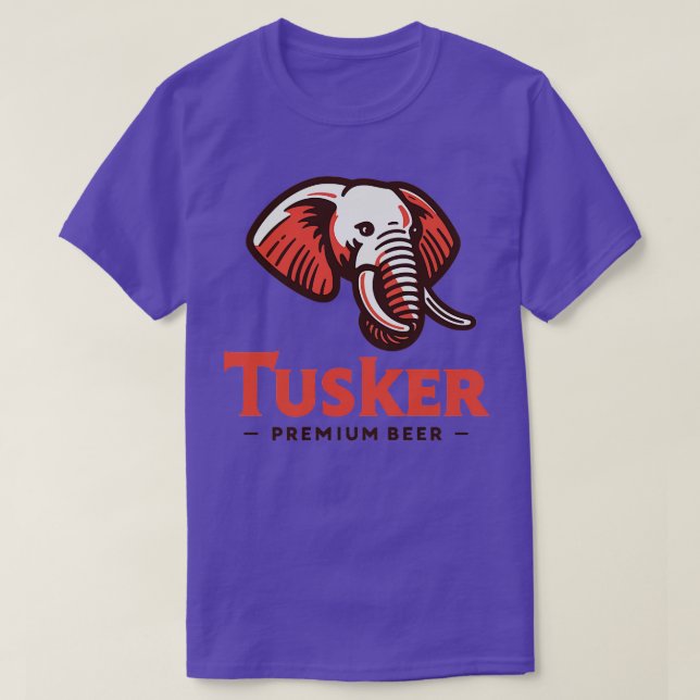 Camiseta Cerveza Tusker Premium Vintage Interrupción de Cer (Diseño del anverso)