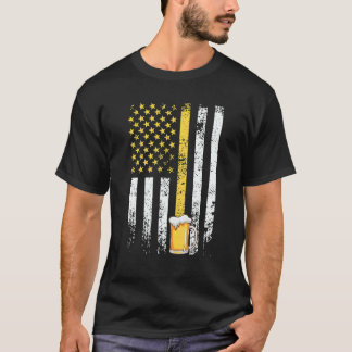 Camiseta Cerveza Usa Día Del Padre Hombres Bebedor De Cerve