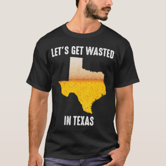 Camiseta Cerveza Vamos a desperdiciar en Texas Houston San