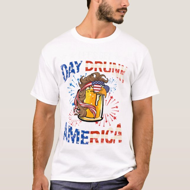 Camiseta Cerveza Vamos a emborracharnos por Estados Unidos  (Anverso)