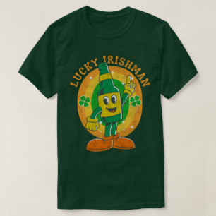 Camiseta Cerveza Verde del Irlandés Afortunado