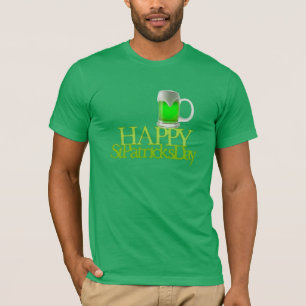 Camiseta Cerveza Verde Feliz Día de San Patricio