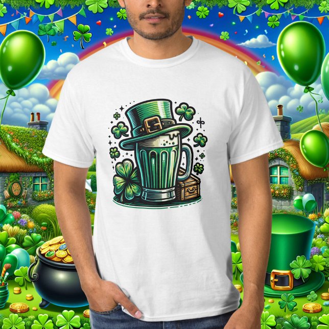 Camiseta Cerveza verde y Gorra Leprechaun (Subido por el creador)