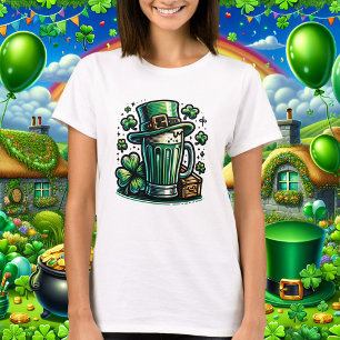Camiseta Cerveza verde y Gorra Leprechaun