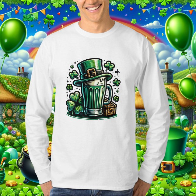 Camiseta Cerveza verde y Gorra Leprechaun (Subido por el creador)