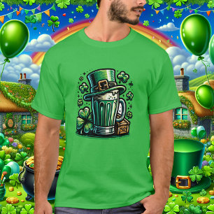 Camiseta Cerveza verde y Gorra Leprechaun
