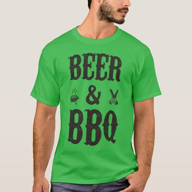 Camiseta Cerveza y Bbq (Anverso)