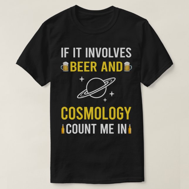 Camiseta Cerveza Y Cosmología (Diseño del anverso)