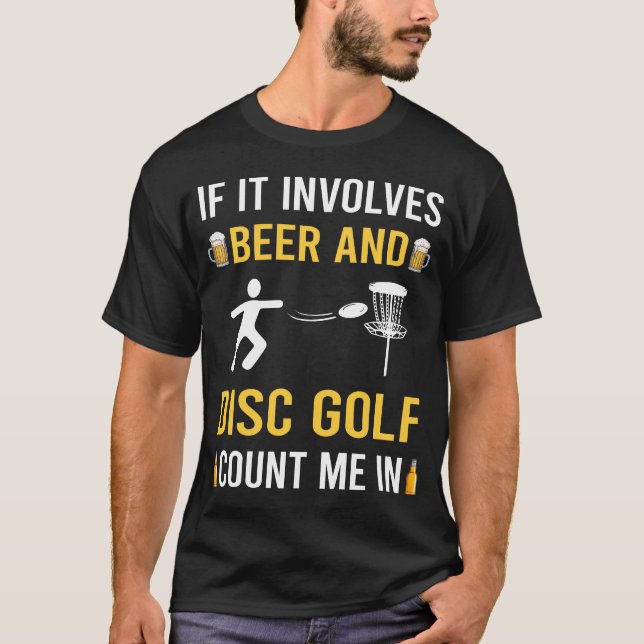 Camiseta Cerveza y Golf de Disco (Anverso)