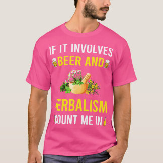 Camiseta Cerveza Y Herbalismo Herbático Phyto Beer Y Herb H