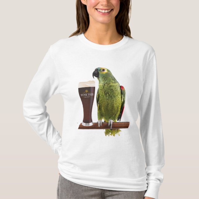Camiseta Cerveza y loro (Anverso)