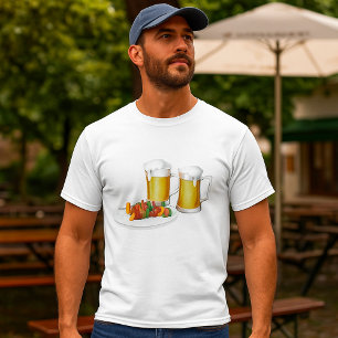 Camiseta Cerveza Y Mentes De Barbacoa