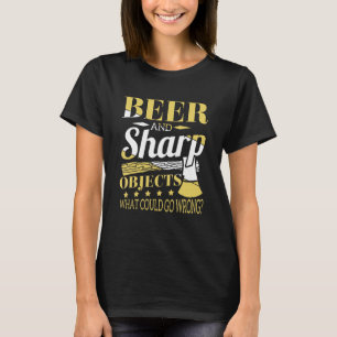Camiseta Cerveza Y Objetos Sharp Woodworkers Pub Crawl
