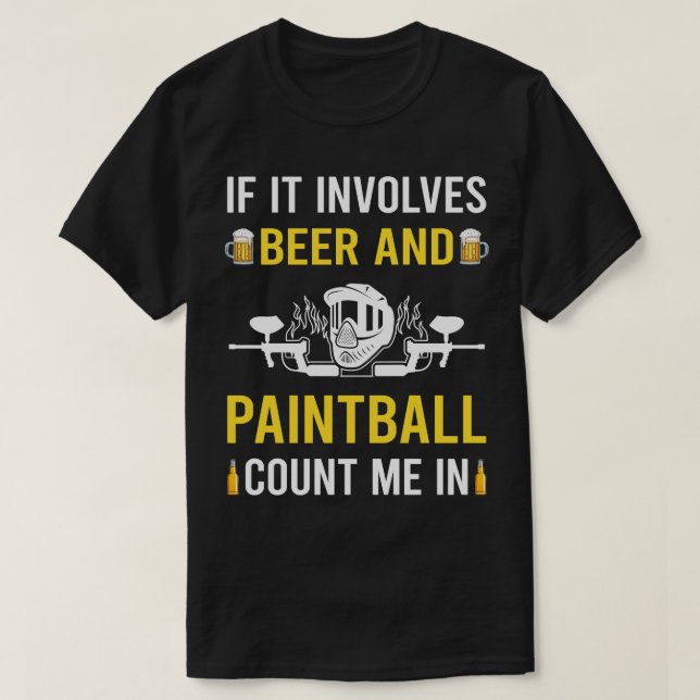 Camiseta Cerveza Y Papas (Diseño del anverso)