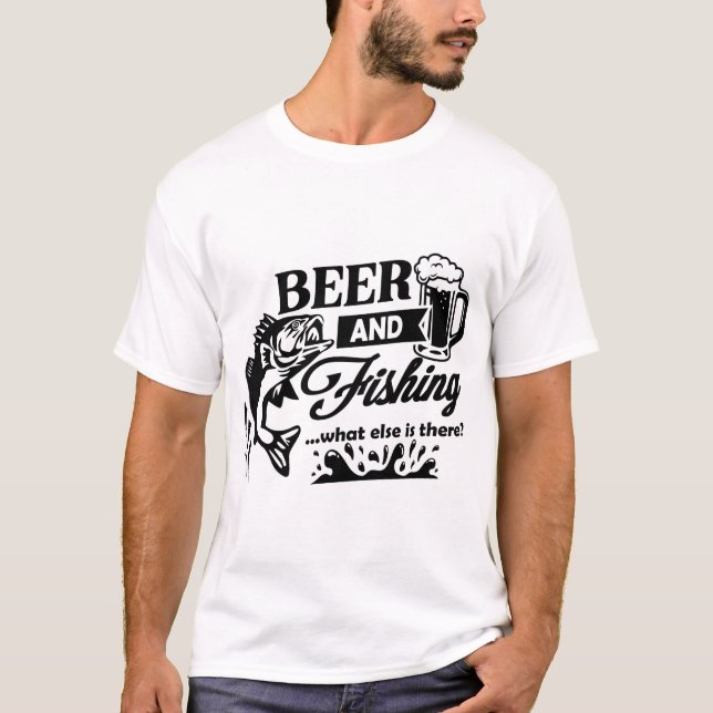 Camiseta Cerveza y pesca-qué-más-hay (Anverso)