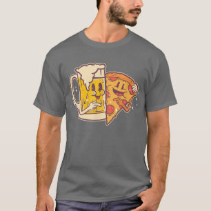 Camiseta Cerveza Y Pizza Cute Gracioso Mejor Amigos Pizza 1