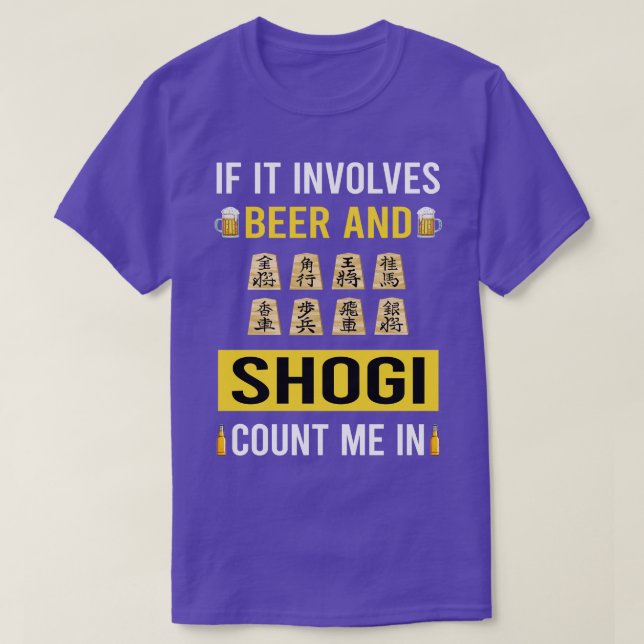 Camiseta Cerveza Y Shogi (Diseño del anverso)