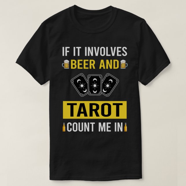 Camiseta Cerveza Y Tarot (Diseño del anverso)