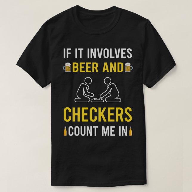 Camiseta Cerveza Y Verificadores (Diseño del anverso)