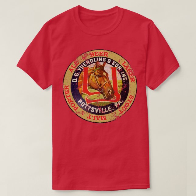 Camiseta Cerveza Yeungling (Diseño del anverso)