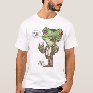 Camiseta Cerveza yo rana verde por los estudios de Mudge