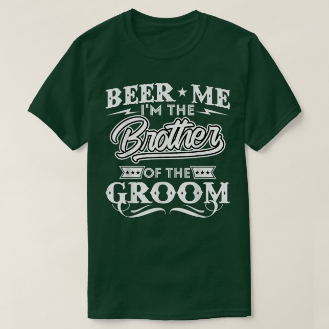 Camiseta Cerveza Yo soy el hermano de las cervezas bebedore (Diseño del anverso)