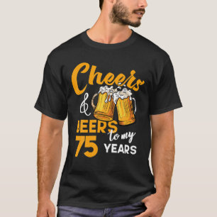 Camiseta Cervezas De Alegría A Mi Funny 75 Años De Edad
