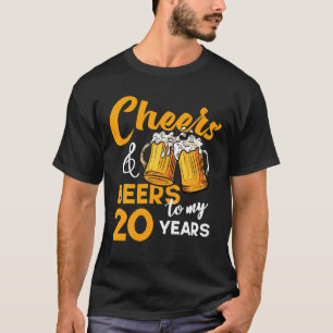 Camiseta Cervezas De Alegría A Mi Noche De Cumpleaños De 20