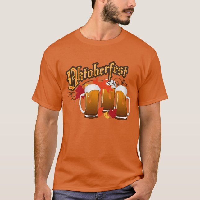 Camiseta Cervezas de otoño de Oktoberfest (Anverso)