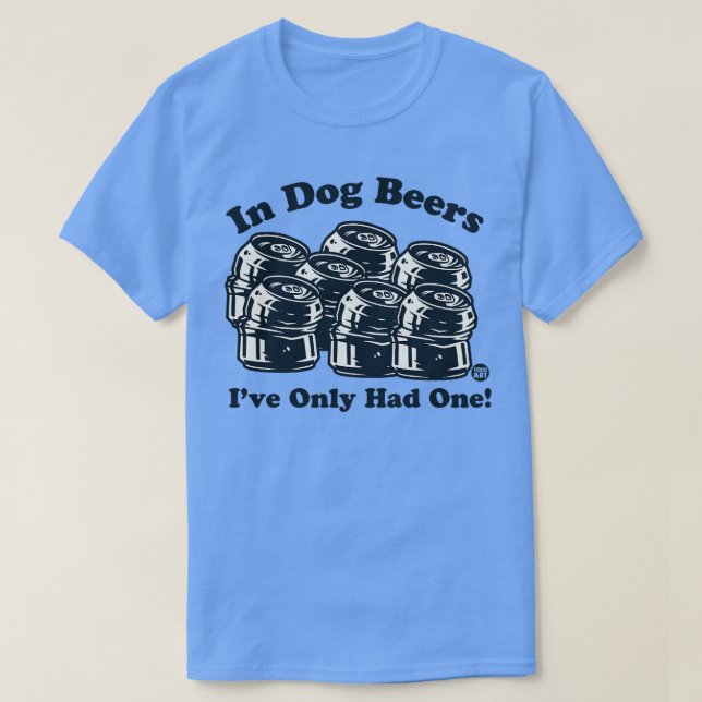 Camiseta cervezas de perro (Diseño del anverso)